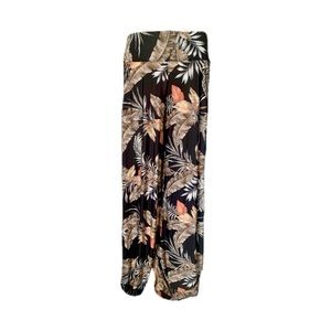 Uptown Barbie Palazzo Stretchy Palm Tree Pants